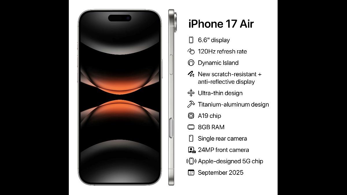 iPhone 17 Air。(圖/翻攝自X@theapplehub)