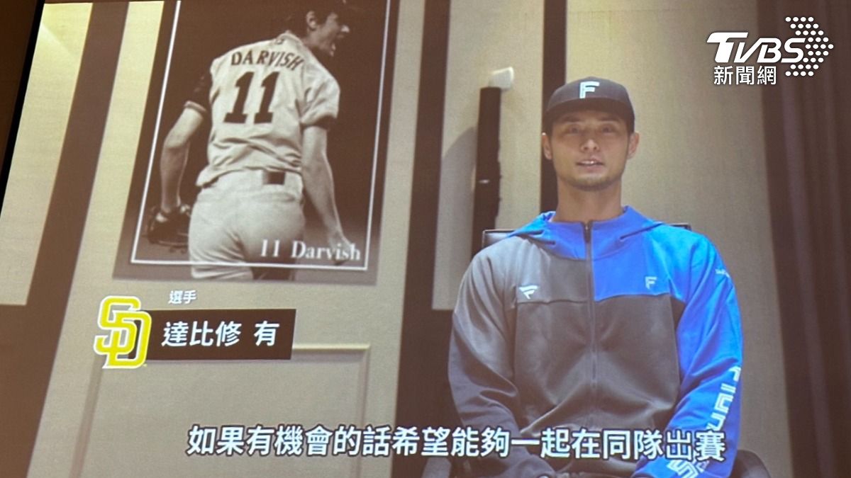 達比修在影片中驚喜現身。(圖/陳昫蓁攝)