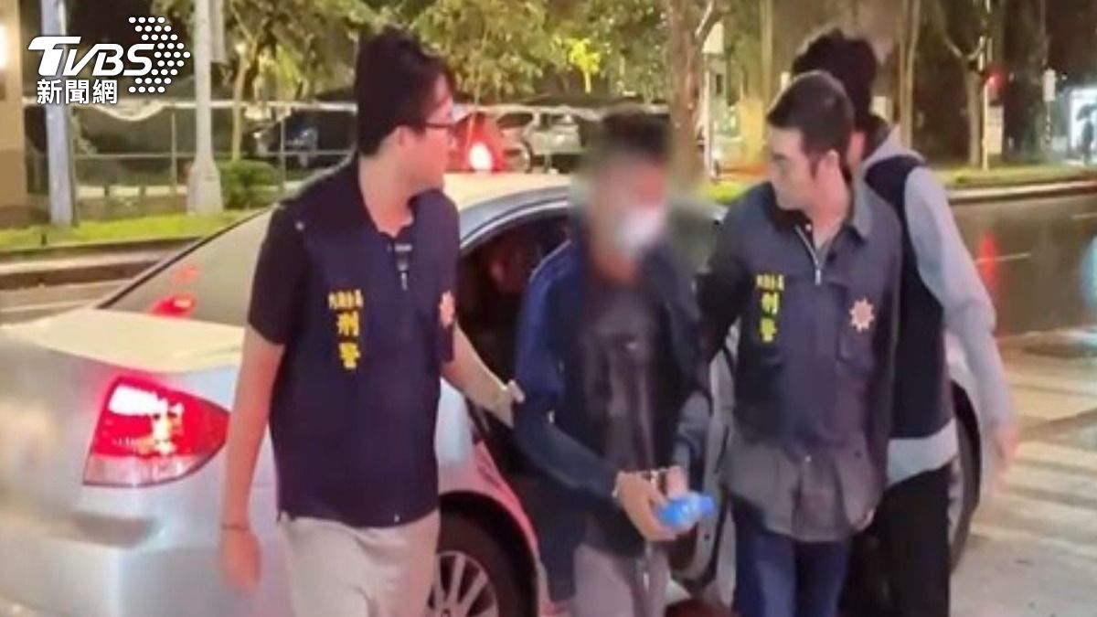 嫌犯逃到台南仍在當天被警方逮回。(圖/TVBS)