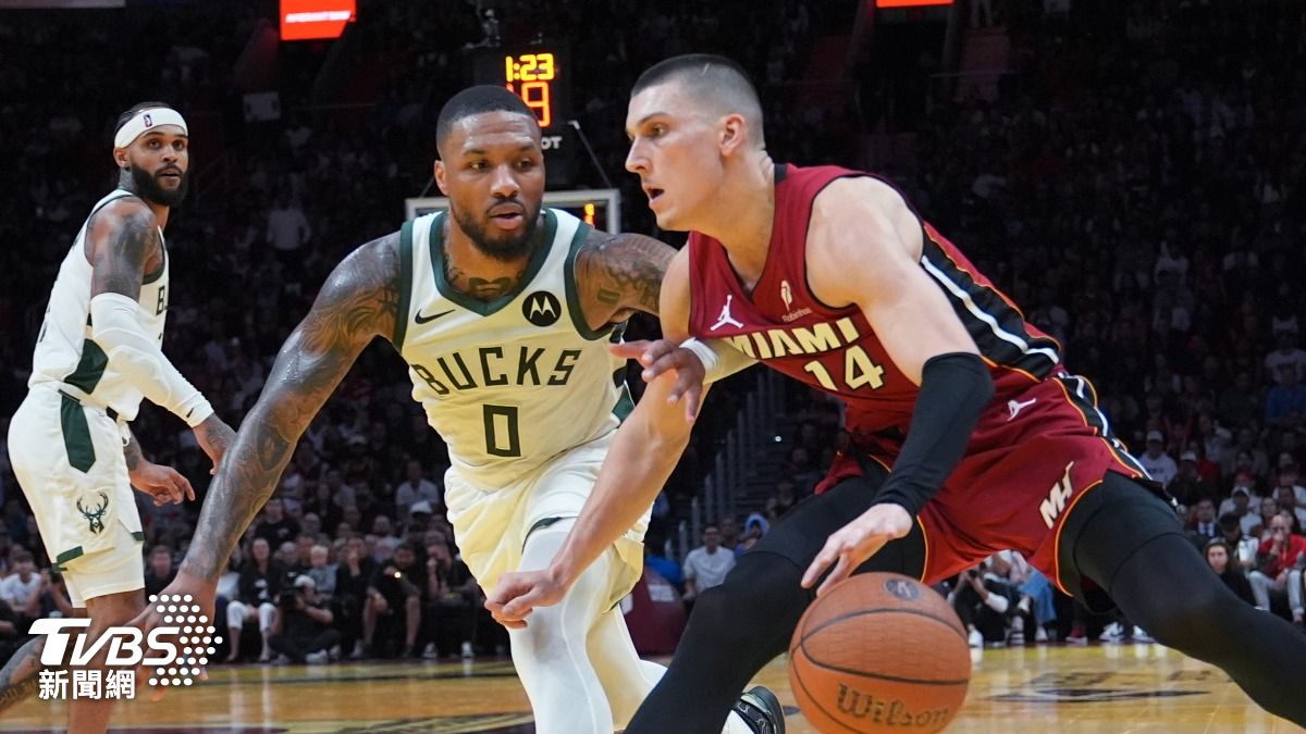 NBA/「單核里拉德」猛轟37分!字母哥缺陣 公鹿驚險滅熱火