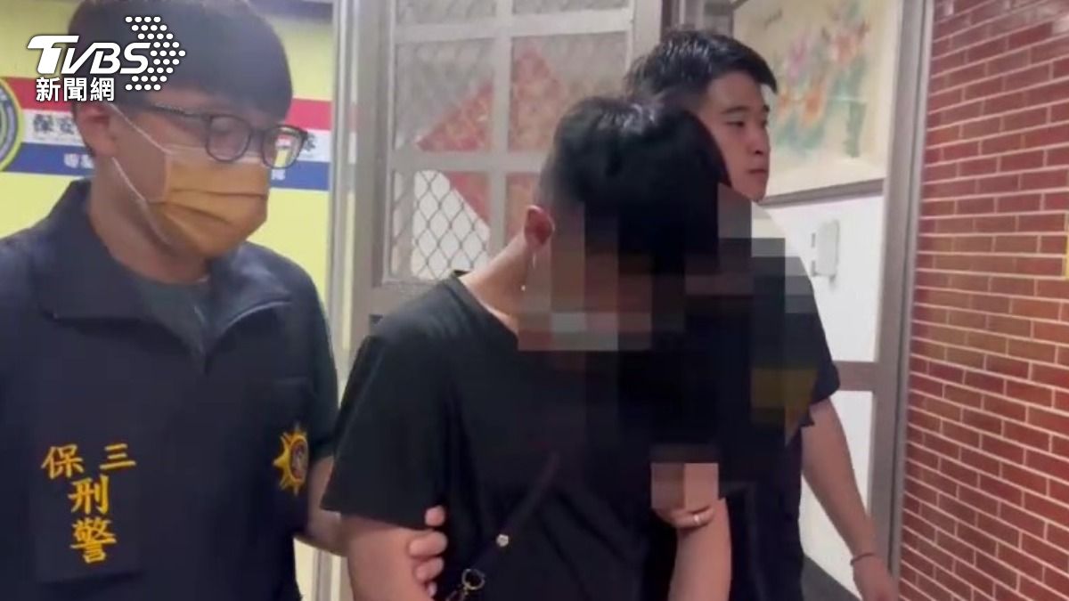 主嫌葉男遭警方查獲送辦。（圖／TVBS）