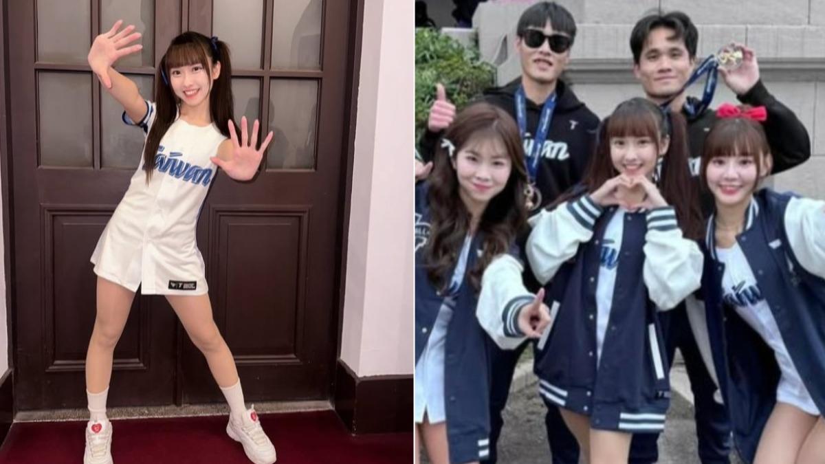 董璦昀是啦啦隊成員之一。（圖／翻攝自 IG 董璦昀Yumi）
