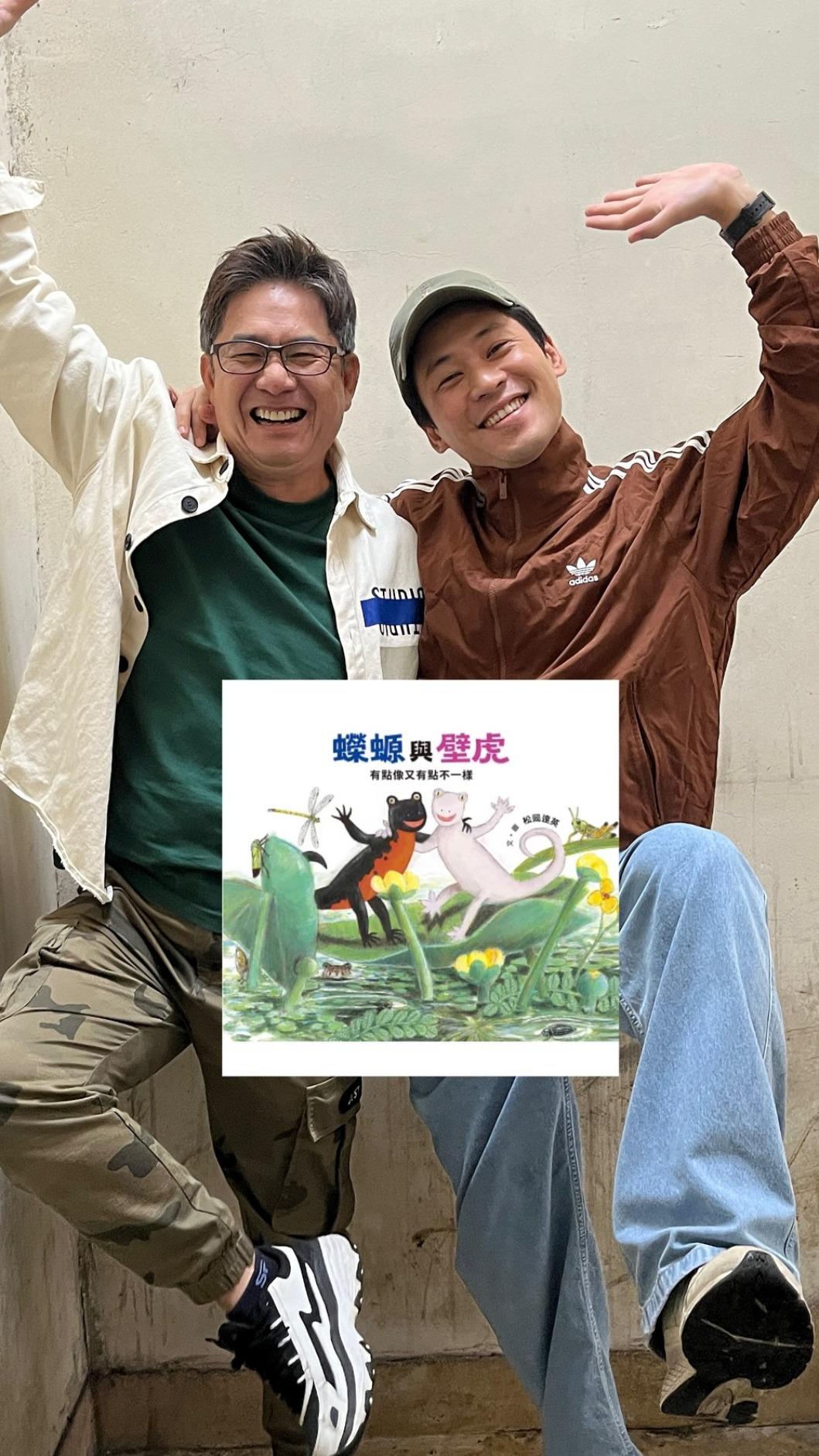 洪都拉斯(左)、黃迪揚在《影后》裡演出社畜心聲。(圖/翻攝自黃迪揚臉書)