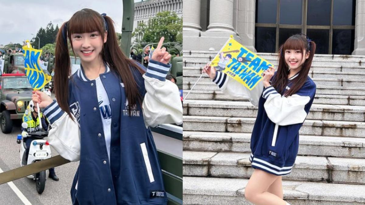 璦昀Yumi效力於味全龍「小龍女」。(圖/翻攝自__yumi.1118 IG)
