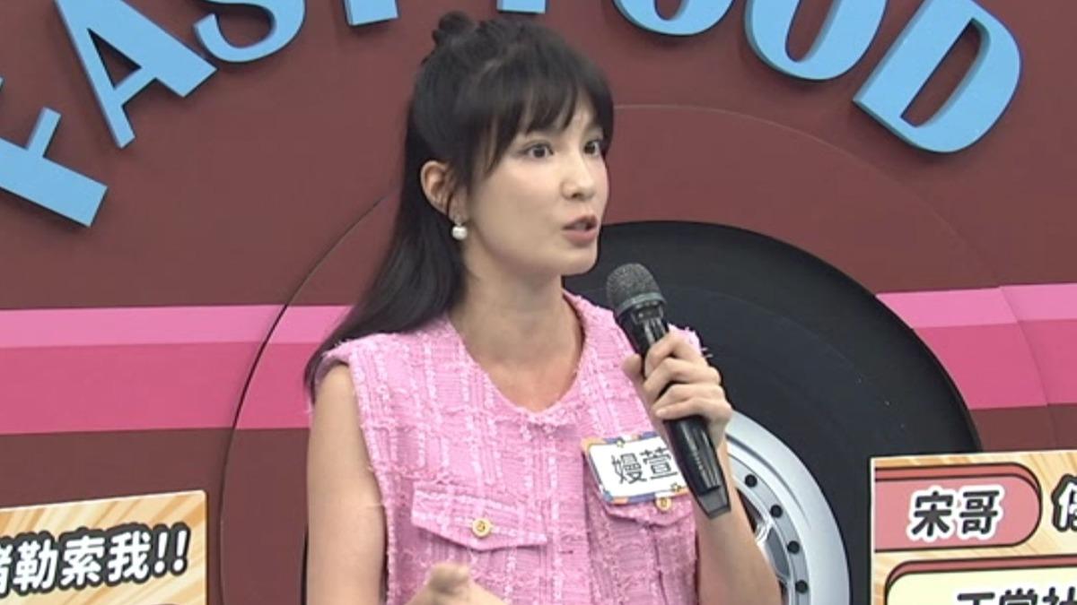 王嫚萱日前進棚錄影。(圖/中天提供)