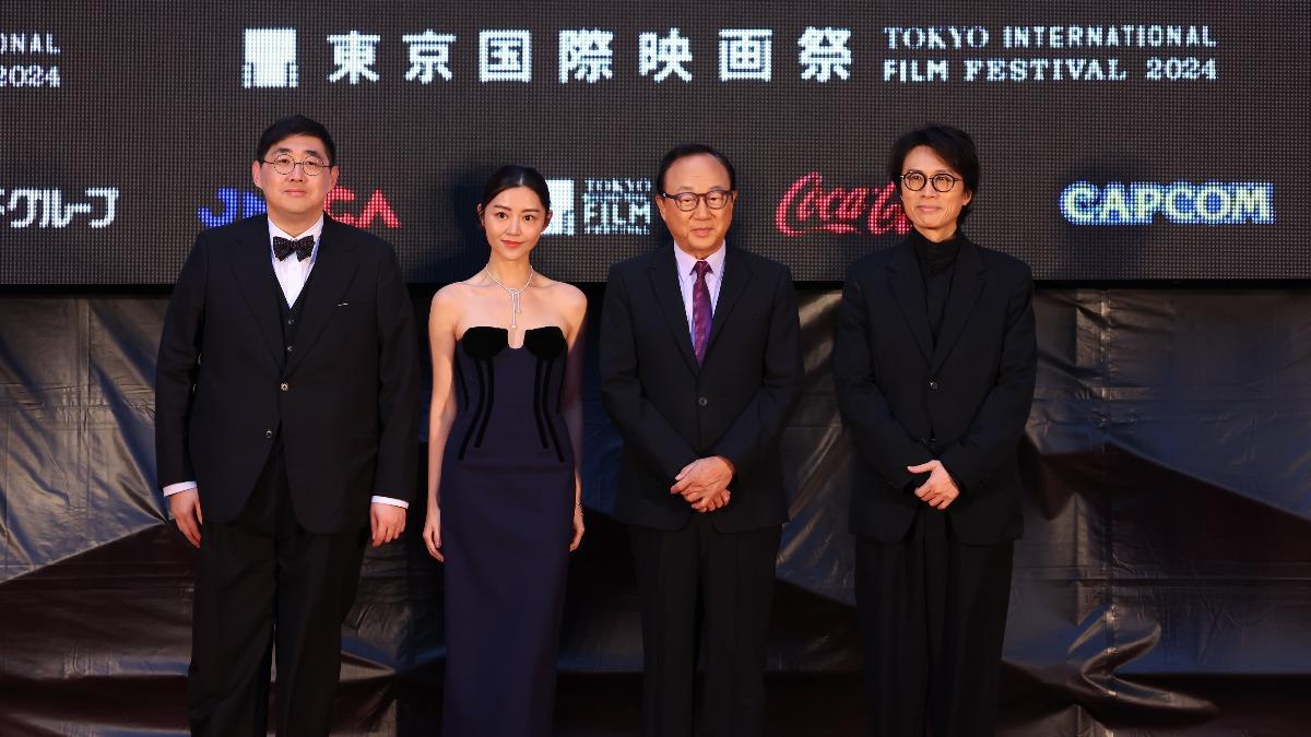 導演陳茂賢、衛詩雅、許冠文、黃子華先前出席東京影展。(圖/華映提供)