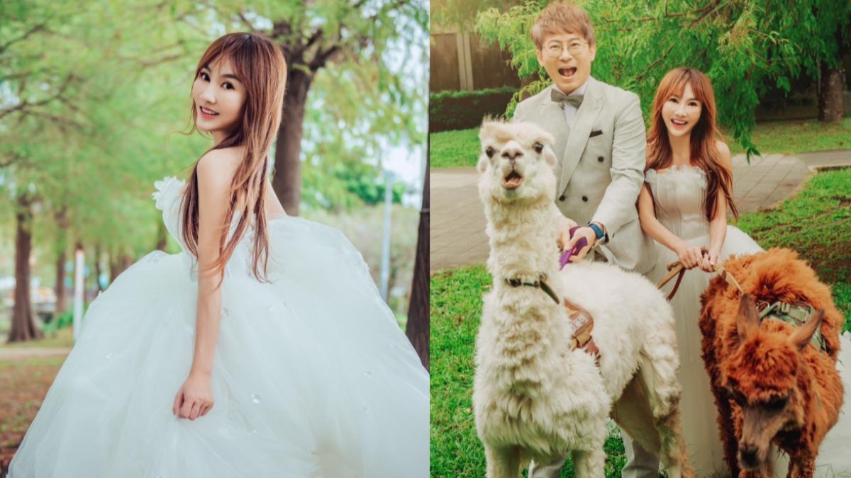 王宥忻和翁總去年已拍好婚紗。（圖／台北法國巴黎婚紗提供）