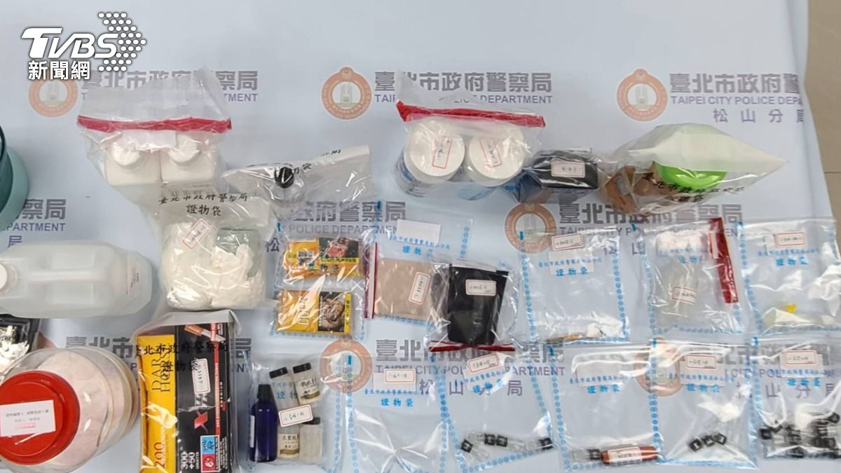 警方查獲喪屍菸彈成品與半成品。(圖/TVBS)