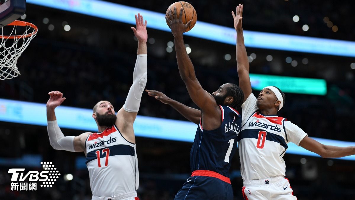 NBA／哈登轟43分半場得分破30歷史第一　快艇賞巫師13連敗