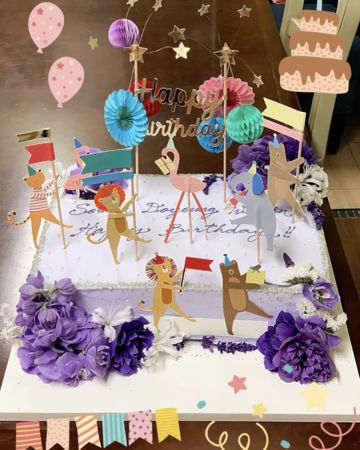 孫藝真幫愛子慶生,分享超浮誇的造型蛋糕。(圖/翻攝孫藝真IG)
