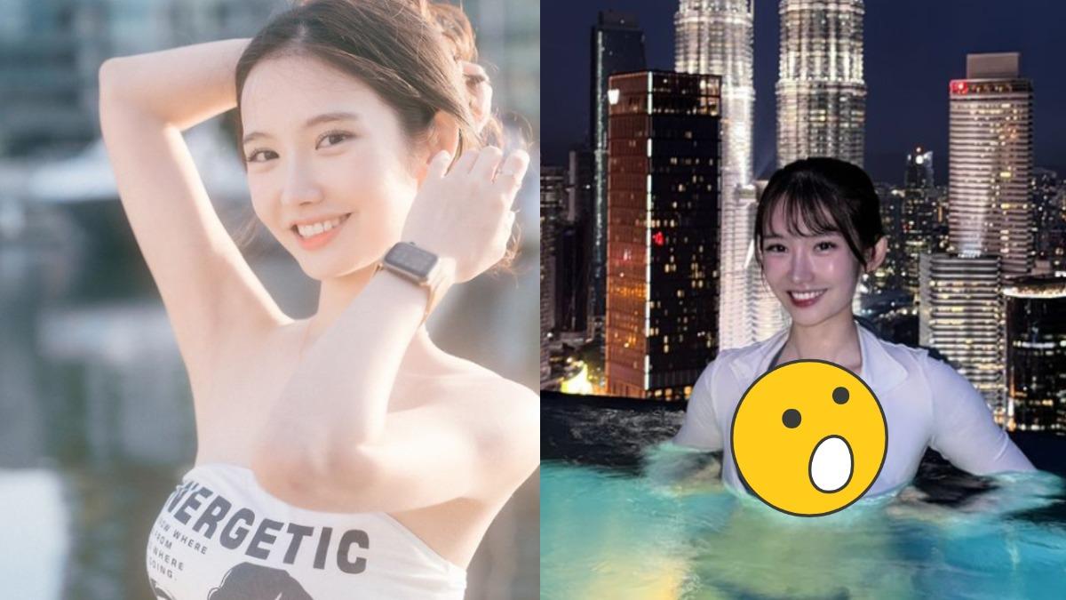 「最懂事女友」泳池脫了!水面浮巨級球體炸彈 背景驚人呼應