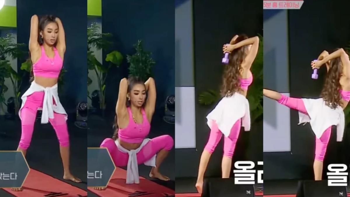 文佳菲傳授運動秘訣,這組蜜桃臀訓練針對臀部與大腿塑形。(圖/youtube@Getitbeauty)