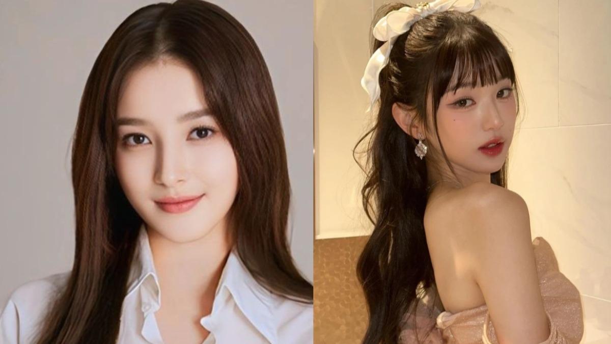 前MOMOLAND成員Nancy(左)及IVE成員張員瑛。(圖/翻攝自IG)