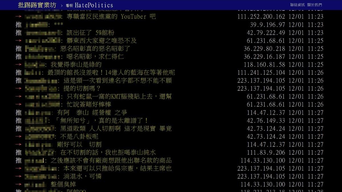 鄉民討論。（圖／翻攝自PTT）
