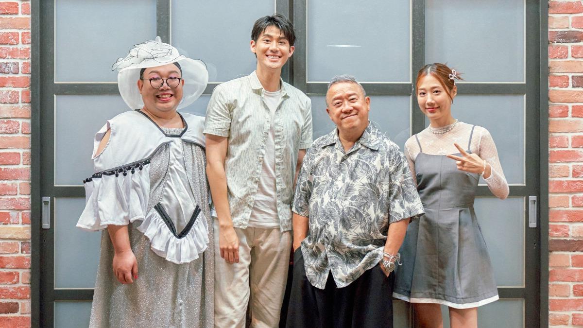 泰國娘娘、李玉璽、曾志偉、金針菇日前錄影。(圖/緯來電視網提供)