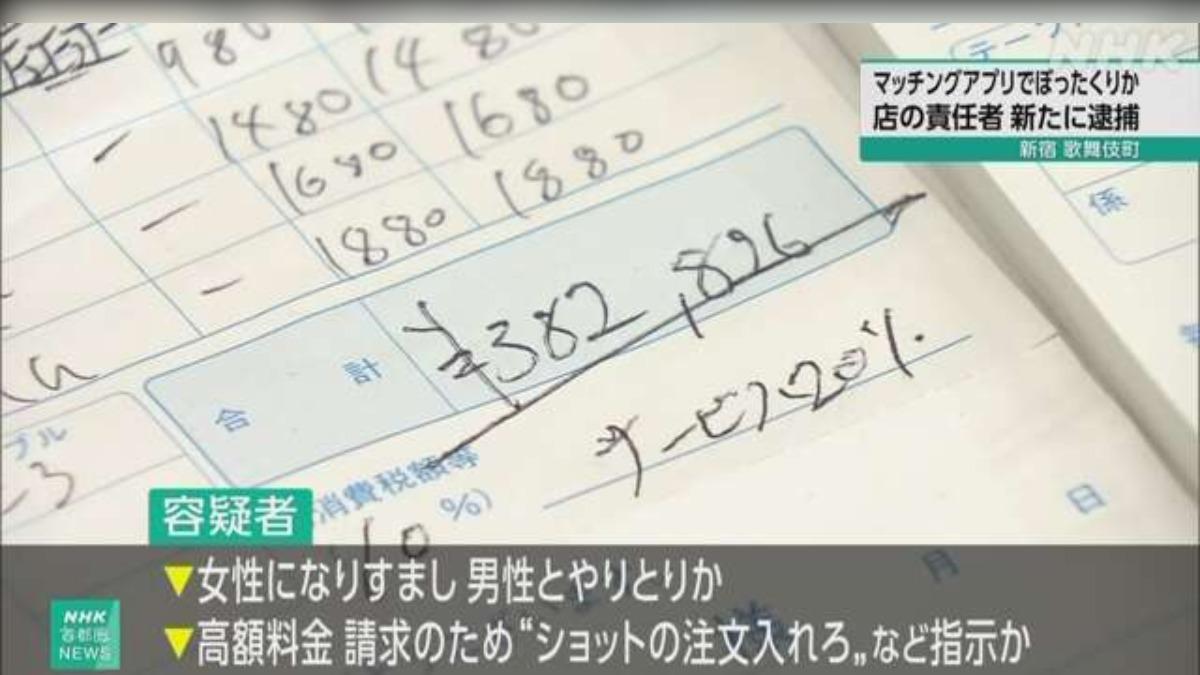 新宿餐廳服務生交友軟體上假扮女網友 騙男生赴店內約會專點高價菜