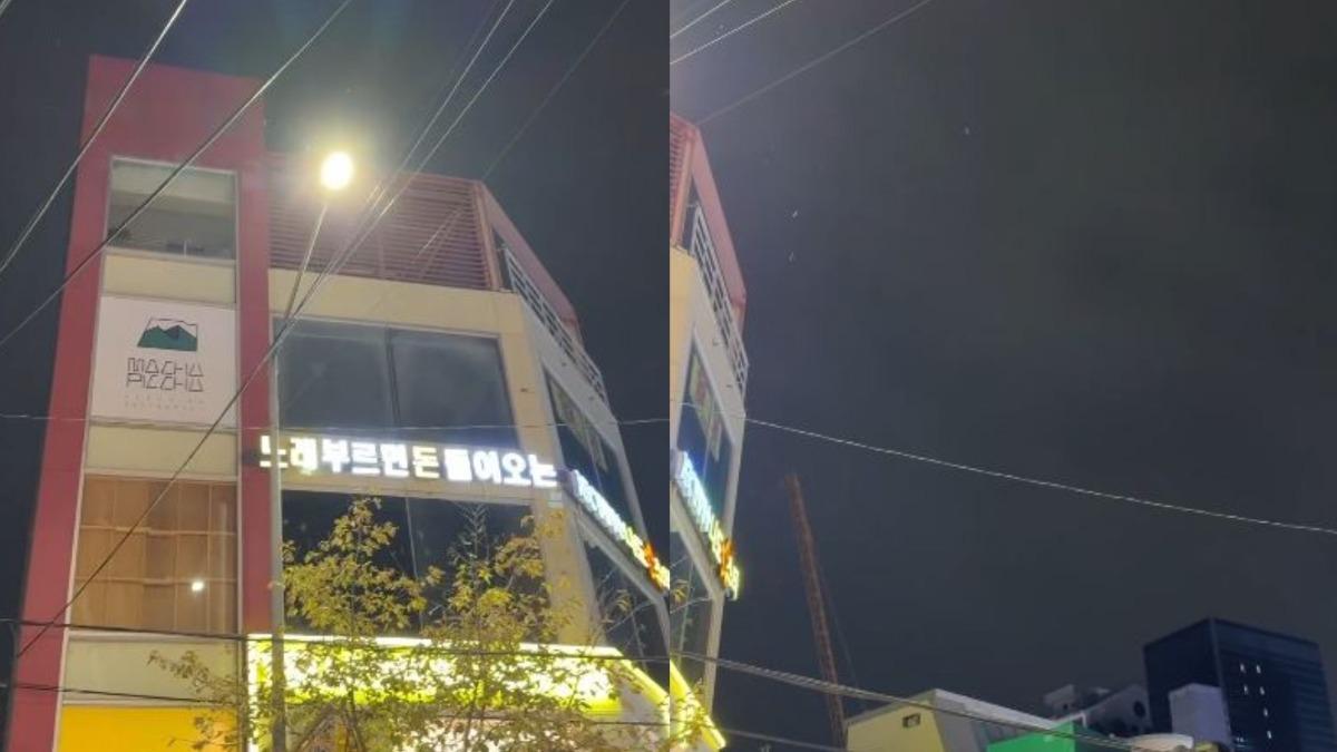 江坤宇在南韓除了碰上下雪，還經歷了維持6小時的戒嚴。（圖／翻攝自「@mike20108980」Threads）