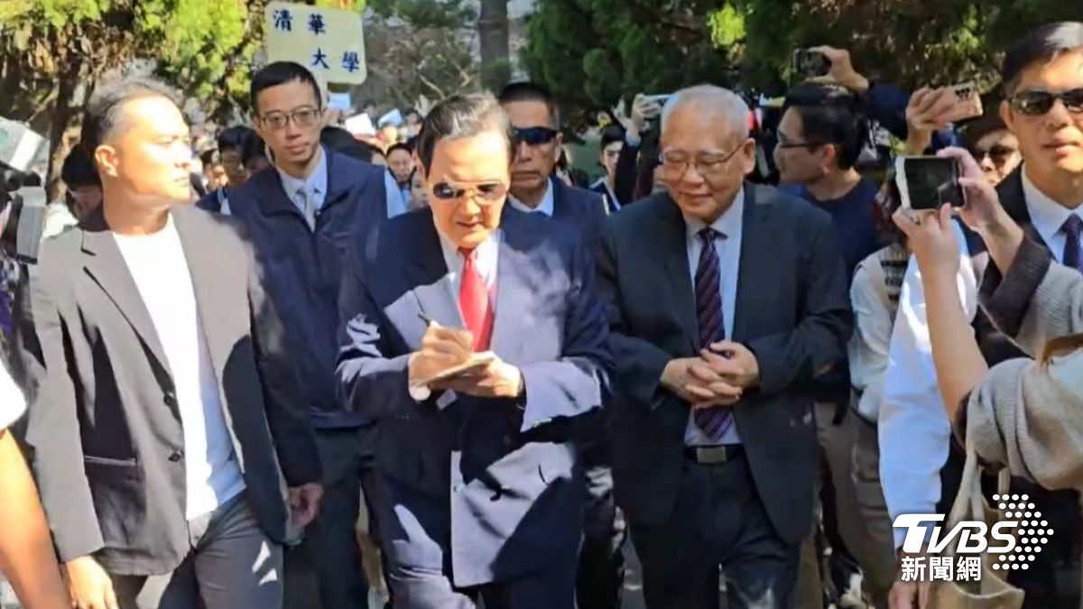 馬英九也到場。(圖/TVBS)
