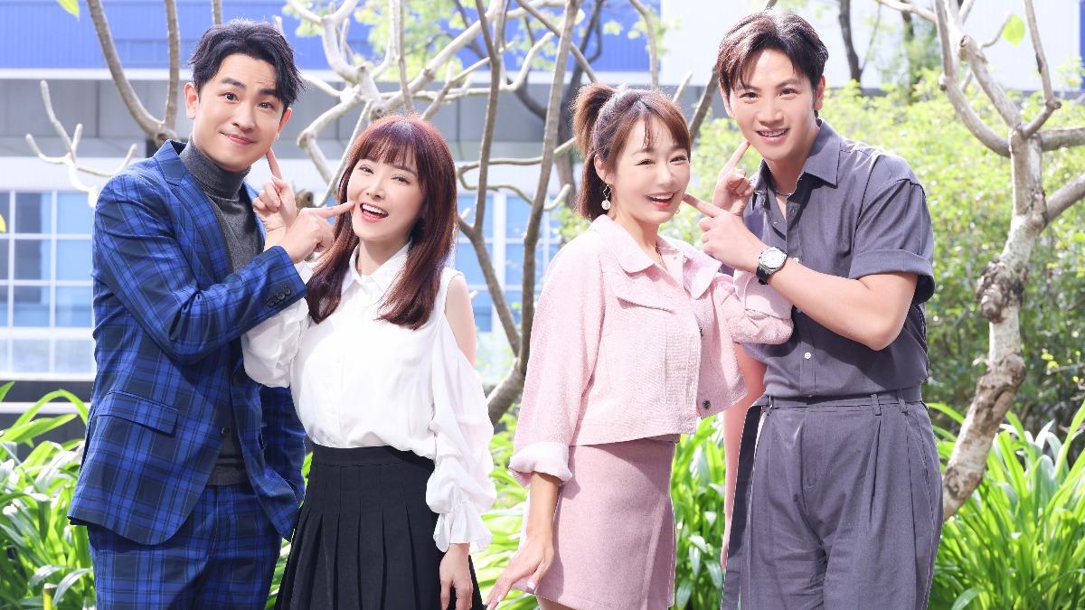 陳謙文(左起)、陳子玄、茵芙、李睿紳加入《願望》演出。(圖/三立提供)