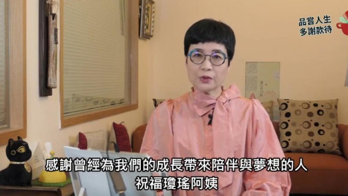 張曼娟傍晚在臉書直播。(圖/翻攝自張曼娟臉書)