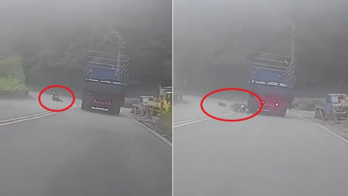 19歲騎士北宜過彎自摔噴對向車道 慘被撞輾亡
