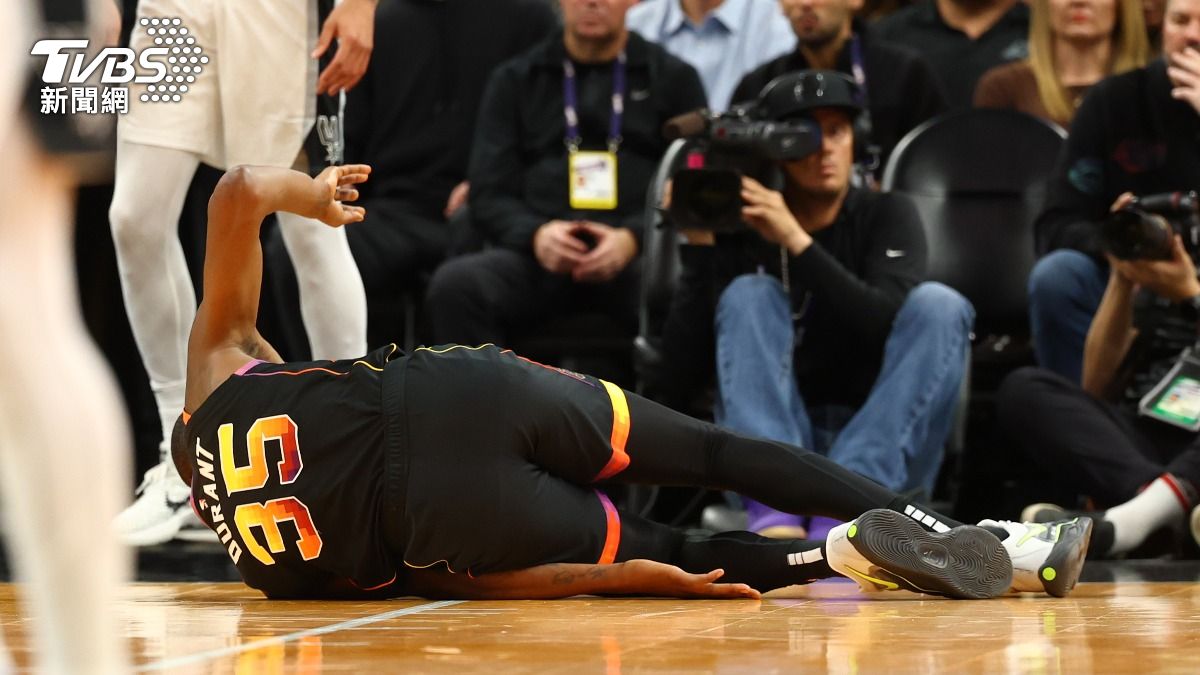NBA/復出4場又倒!KD左踝扭傷至少躺一週 太陽沒他僅1勝