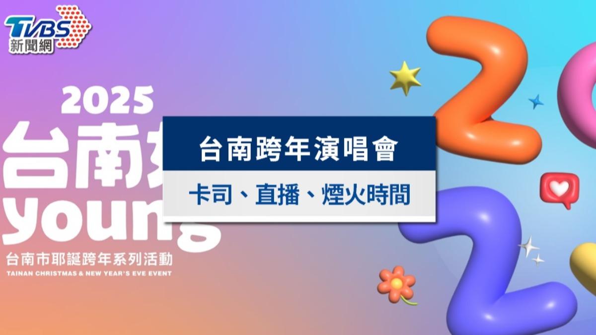台南跨年演唱會2025》卡司陣容、直播轉播、煙火時間與交通資訊
