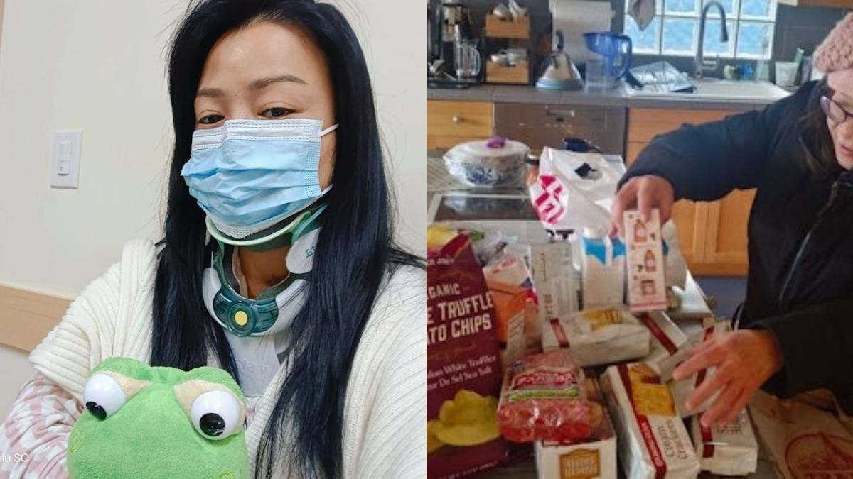 陳秀茹提到手術後一直由朋友照顧。(圖/香港01提供)