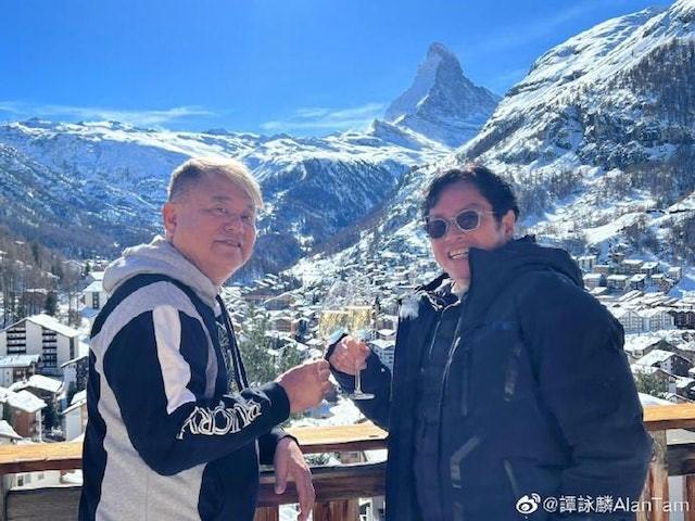 陳百祥與譚詠麟曾是知己好友。(圖/翻攝自微博@譚詠麟AlanTam)