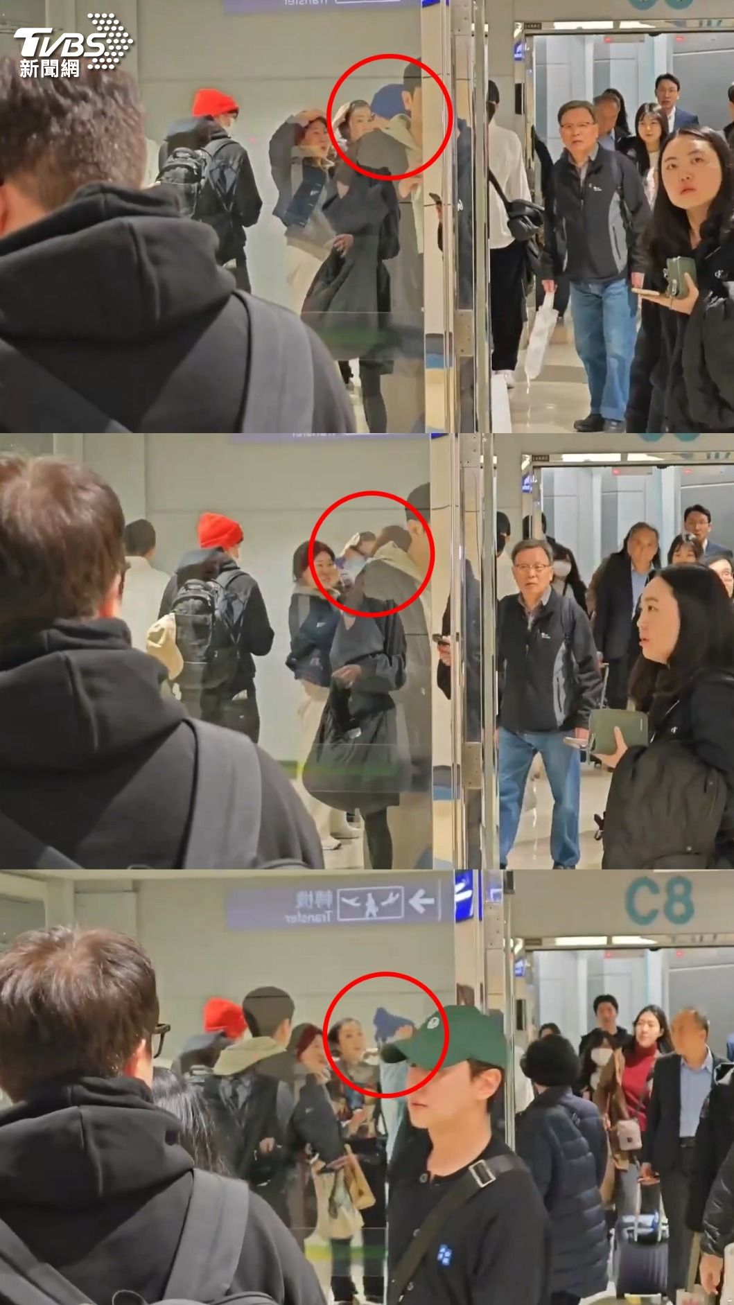JUN. K趕緊重新整理造型。(圖/TVBS)