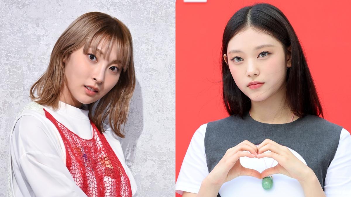 家入里歐(左)跟NewJeans的Haerin都是貓系長相。(圖/環球音樂、news1提供)