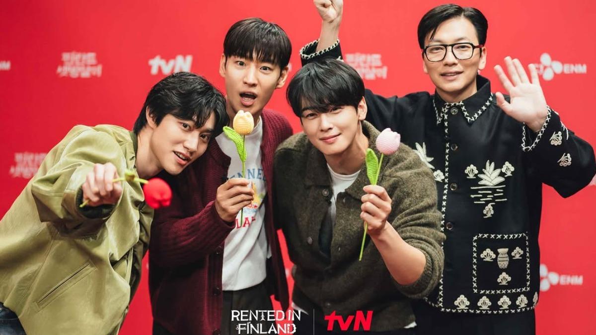 車銀優、李帝勳、李東輝、郭東延出演綜藝《芬蘭出租生活》。(圖/翻攝自IG@tvn.asia)