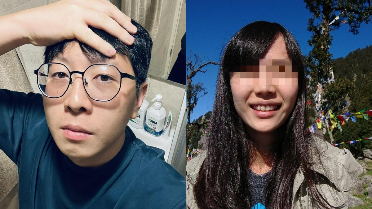 陳梅慧（右）之死掀陰謀論，王浩宇（左）發文反駁。（圖／翻攝自王浩宇、當事人臉書）