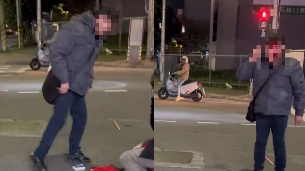 被擋路爆衝突!新竹男「頭破血流」仍不停手 拿安全帽猛K對方