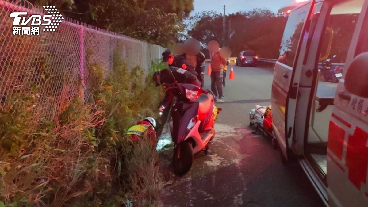 苗栗男騎士離奇自摔墜入溝渠 頭部重創亡現場找嘸安全帽