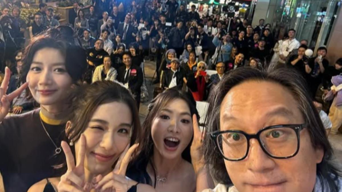 彭發導演轉發首映會照片,獨缺臨時放鳥的林明禎。(圖/翻攝自彭發IG)