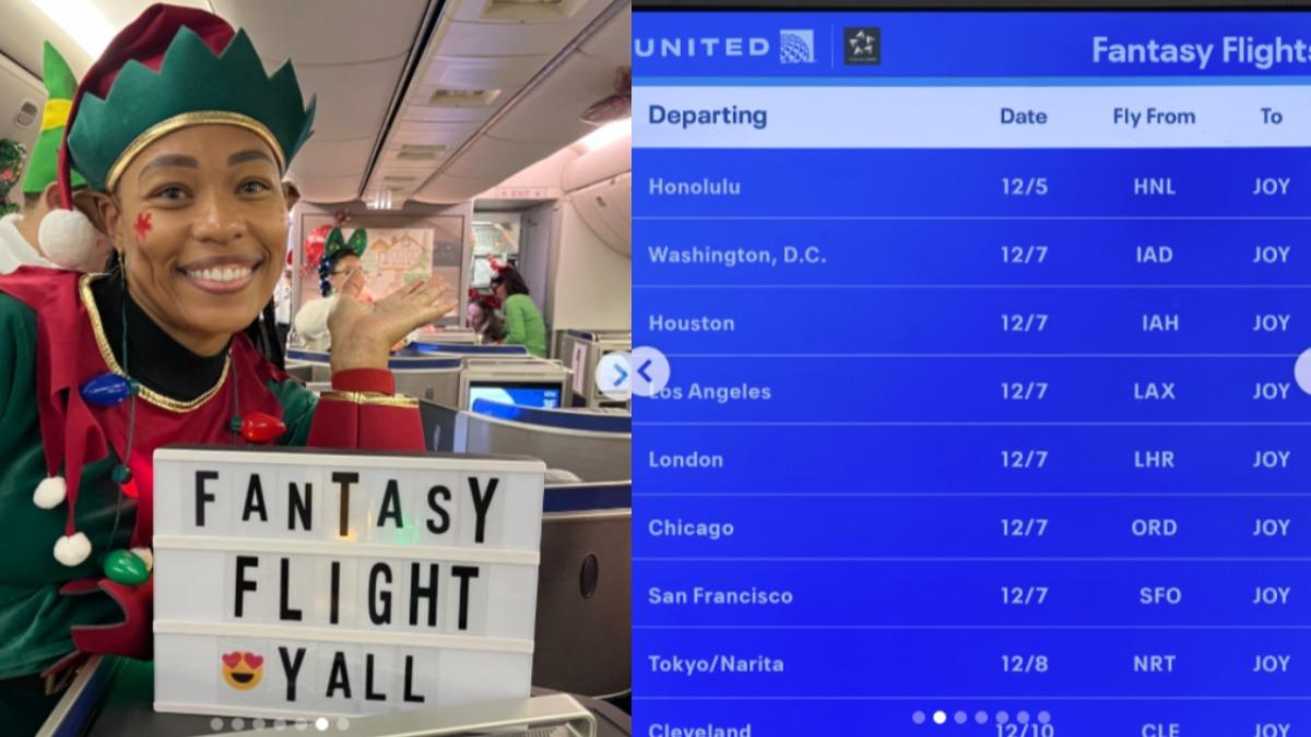 聯合航空為兒童推出「北極航班」。(圖/翻攝自 IG@united)