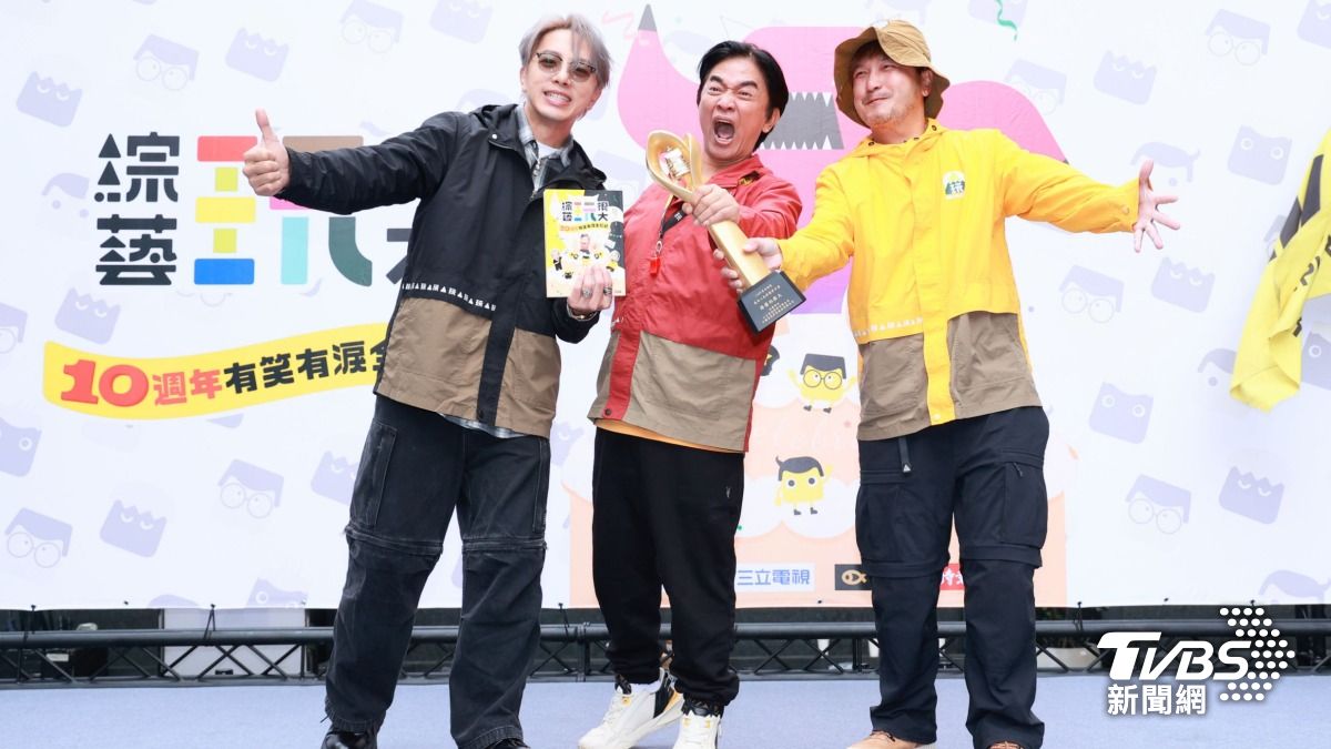 坤達、吳宗憲、KID出席節目十週年全紀錄新書見面會。(圖/趙世平攝)