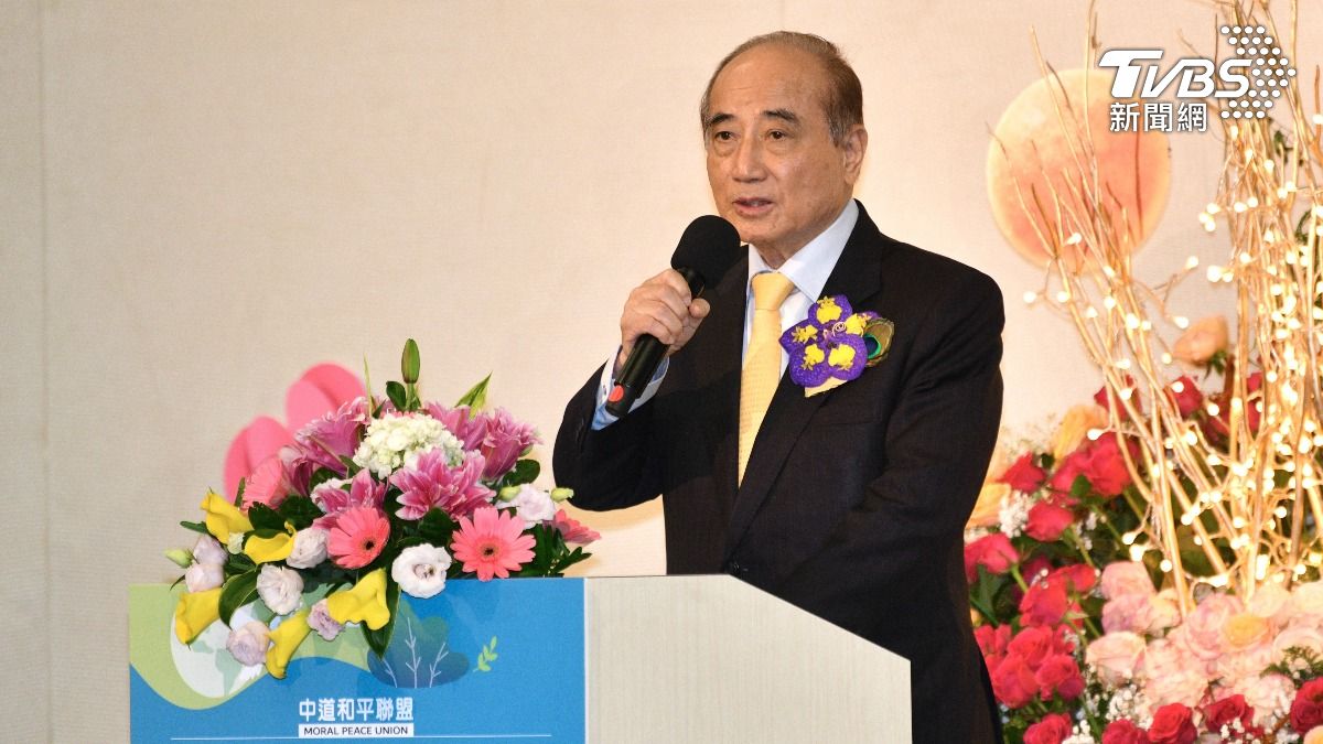 立法院前院長王金平出席「中道和平聯盟」的和平宣言倡議活動。(圖/胡瑞麒攝)