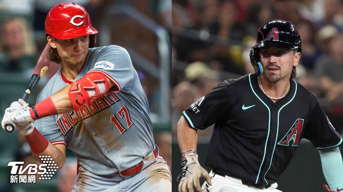 MLB球星費爾柴德(Stuart Fairchild)和卡洛爾(Corbin Carroll)。(合成圖/達志影像美聯社)