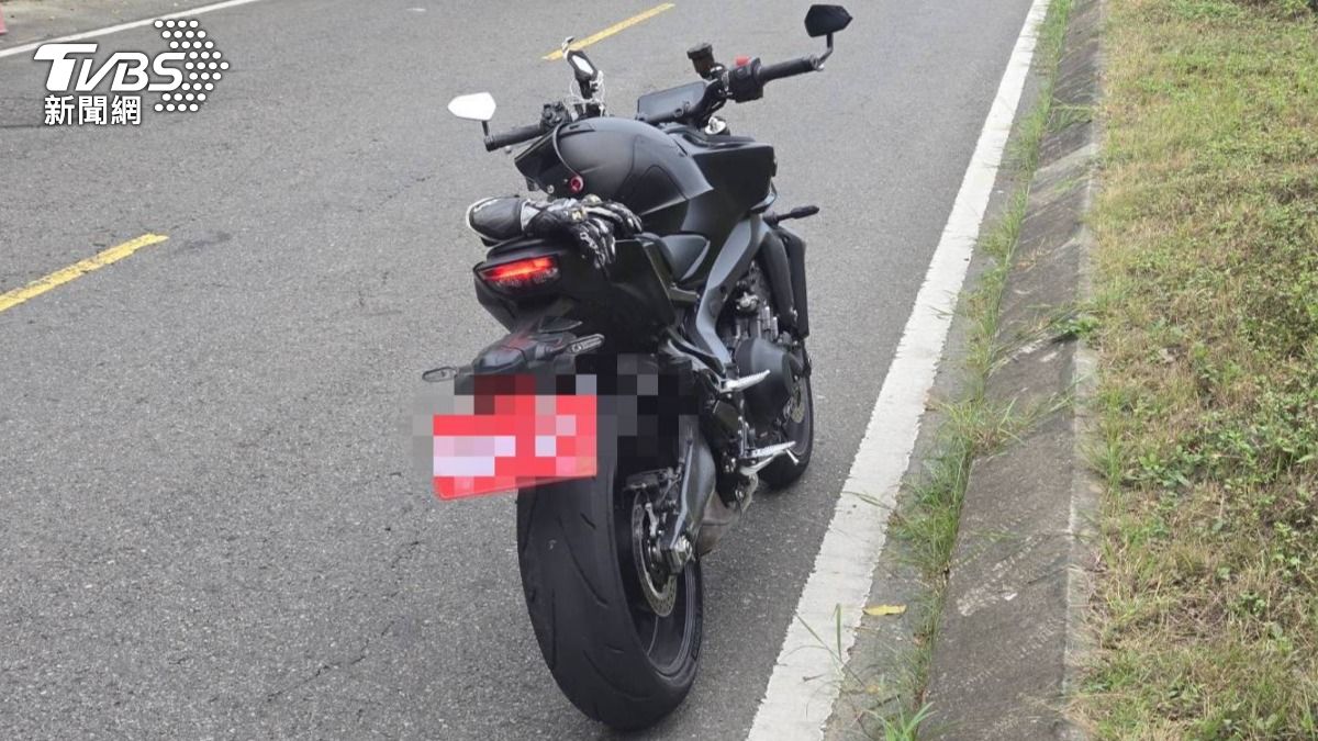 張男騎重機以88公里騎過,嚴重車速48公里。(圖/TVBS)