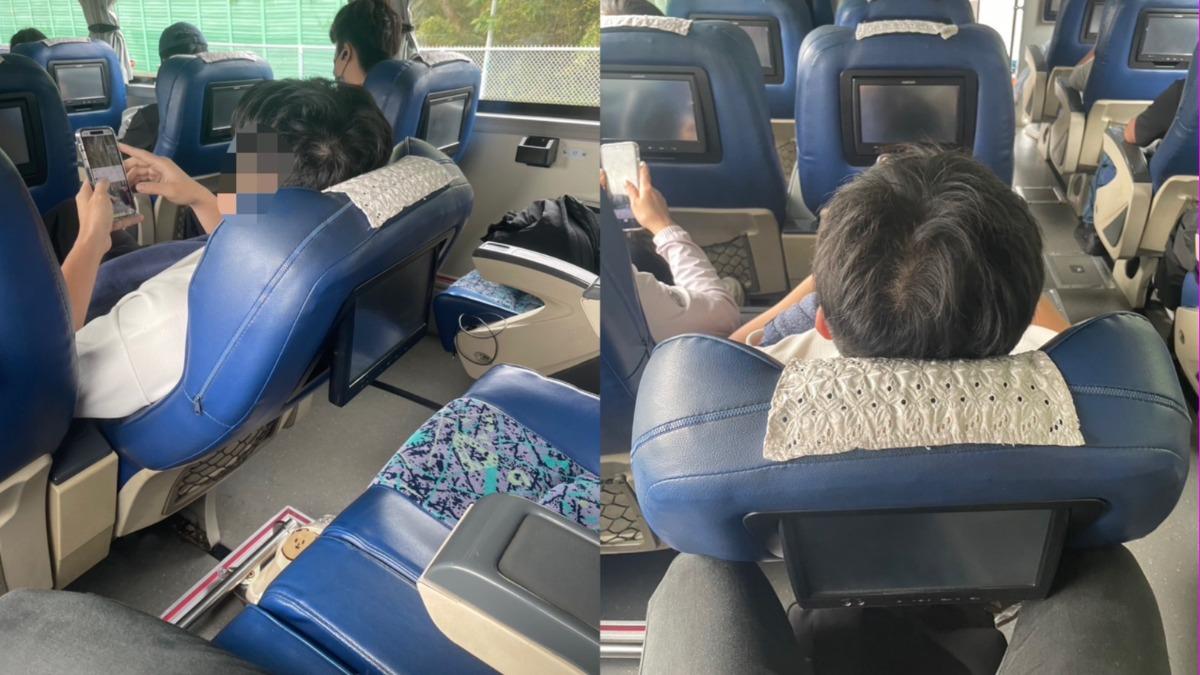 沒品男將整個椅背打到最底,讓自己難以入座。(圖/當事人提供)