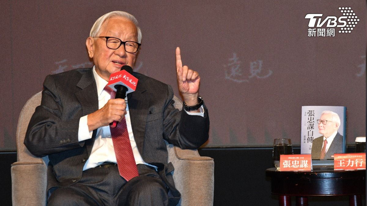台積電創辦人張忠謀透露自己懷有作家夢。（圖／胡瑞麒攝）