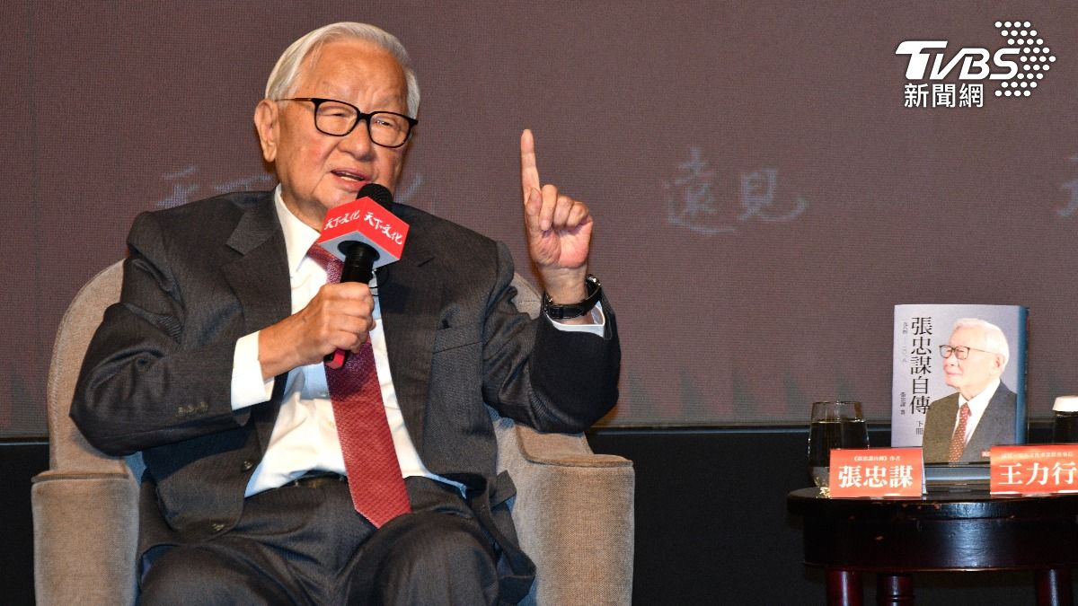 台積電創辦人張忠謀透露自己懷有作家夢。(圖/胡瑞麒攝)