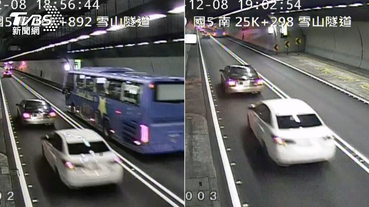 雪隧惡意逼車!沿途緊貼按喇叭、閃遠燈 國道警出手了