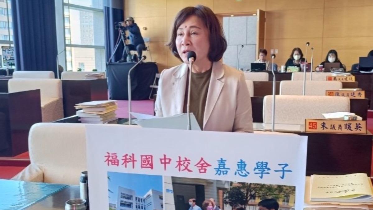 西屯區的國民黨議員黃馨慧,也積極爭取大巨蛋落角。(圖/國民黨議員黃馨慧提供)
