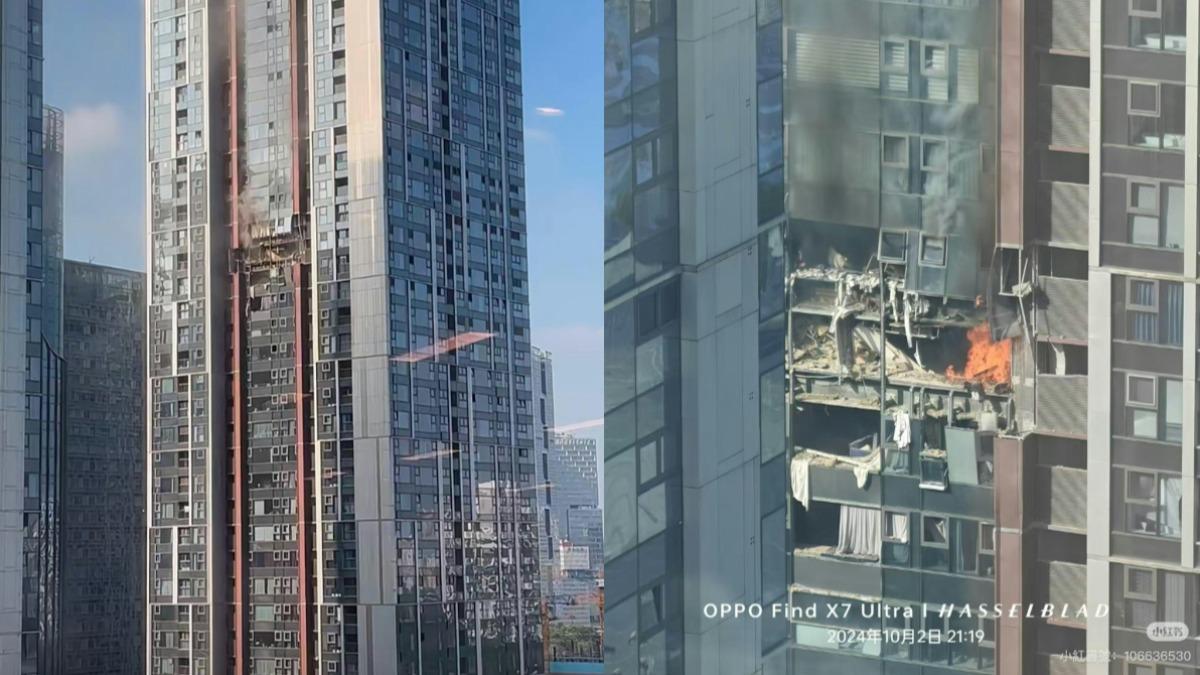 深圳高樓豪宅爆炸！圍欄窗戶「全被震碎」　目擊者：嘩啦啦地掉東西