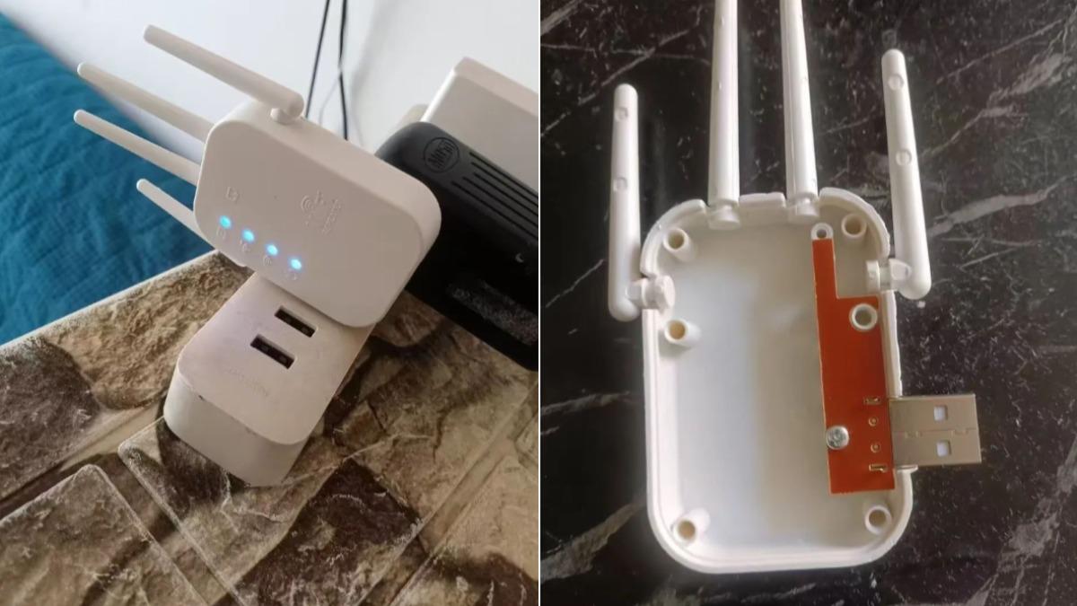 花12元買陸WiFi增強器 他拆開傻眼「有天線的小夜燈」