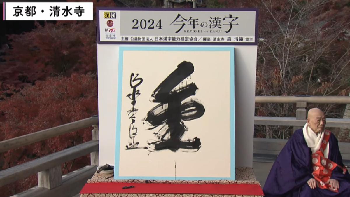 日本公布2024年度漢字「金」 奧運奪金、獻金醜聞風暴一年
