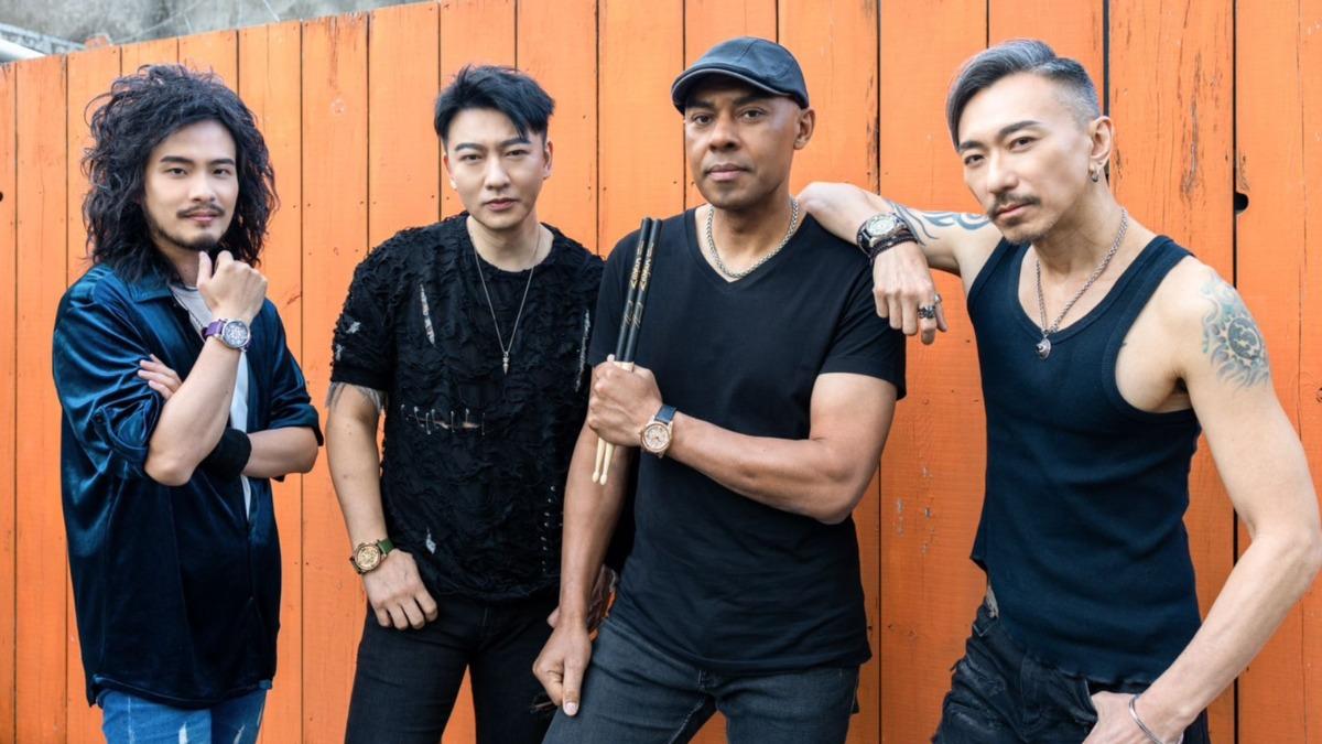 LeeQ（左起）、劉飛鳴、黃邁可以及Tomi公布新曲計劃。（圖／Bard’s Ｗhisper吟遊詩人的呢喃提供）